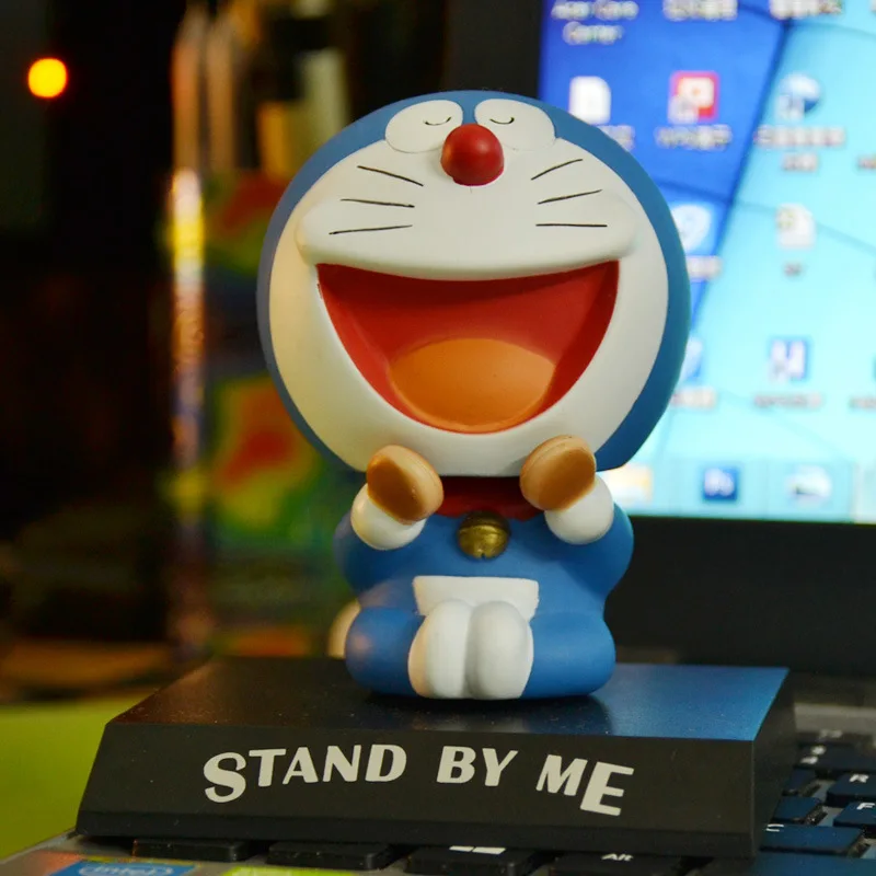 D Мультяшные пластиковые фигурки Doraemon с качающейся головой, Автомобильные украшения для интерьера, коллекция Doraemon, украшение для автомобиля - Название цвета: D