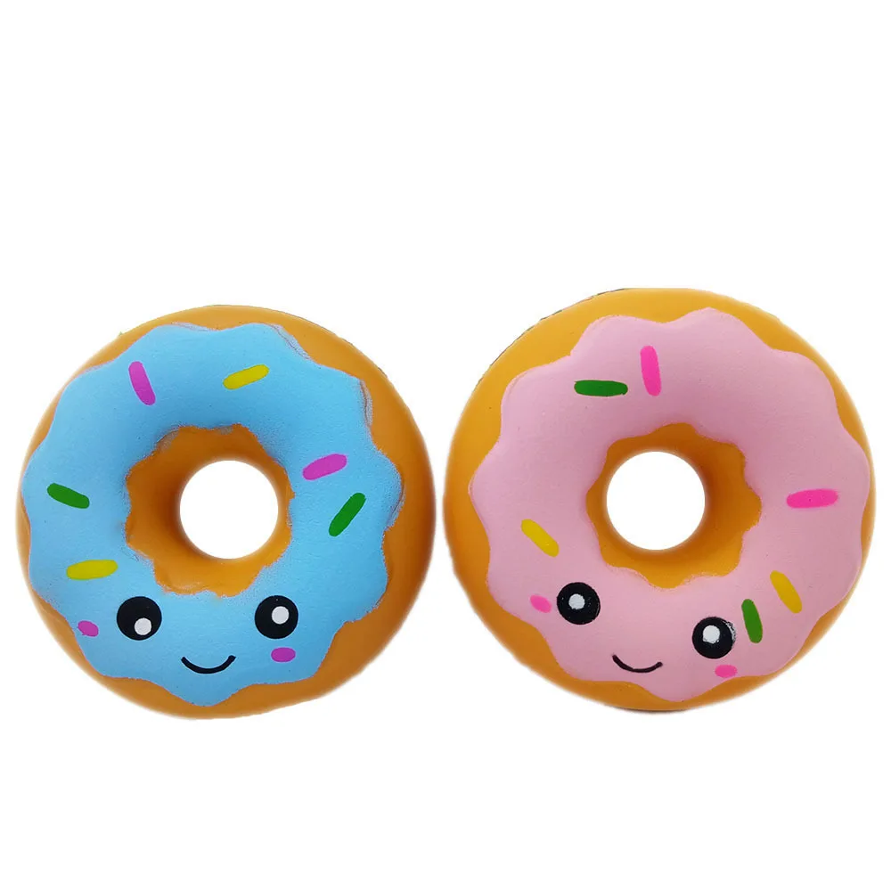 Jumbo Squishy Donut food Squishe Kawaii дешевый мягкий медленный восходящий кулон Emoji Big 10 см Squeeze Toy