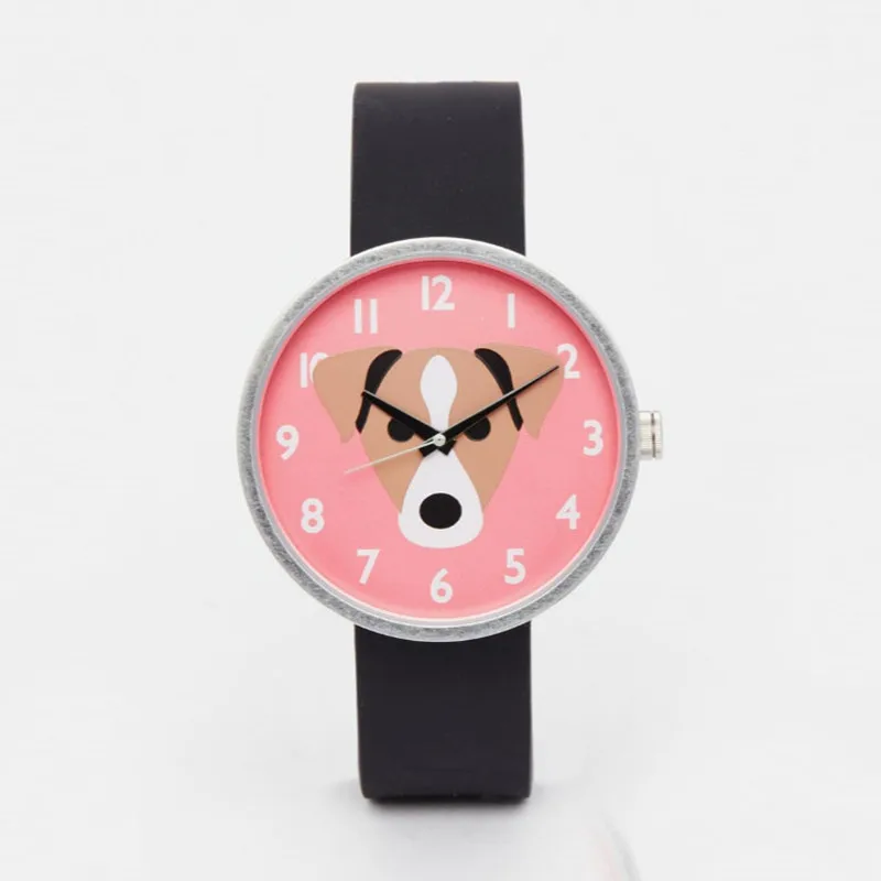 Стиль Newgate Mr Nipper Woof часы, Винтажный французский Бульдог Дизайн Простой Кожаный ремешок Кварцевые женские часы с рисунком собаки часы