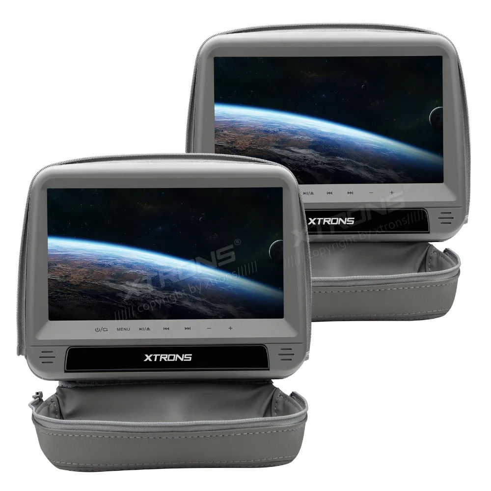 2x9 "HD цифровая панель кожаный чехол подголовник автомобиля DVD плееры мониторы