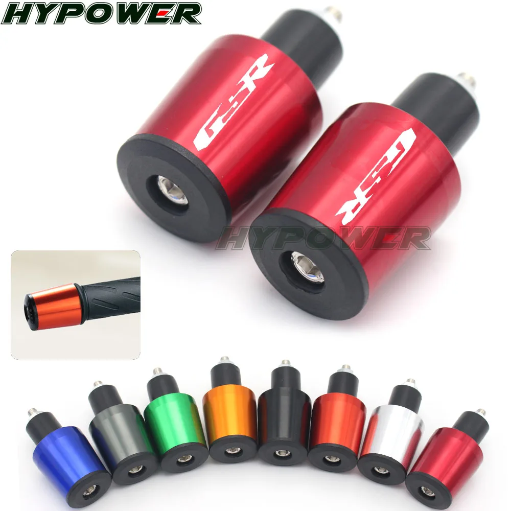 

CNC 22MM Handlebar Grips Handle Bar Cap End Plugs For SUZUKI GSR 750 600 400 LOGO GSR