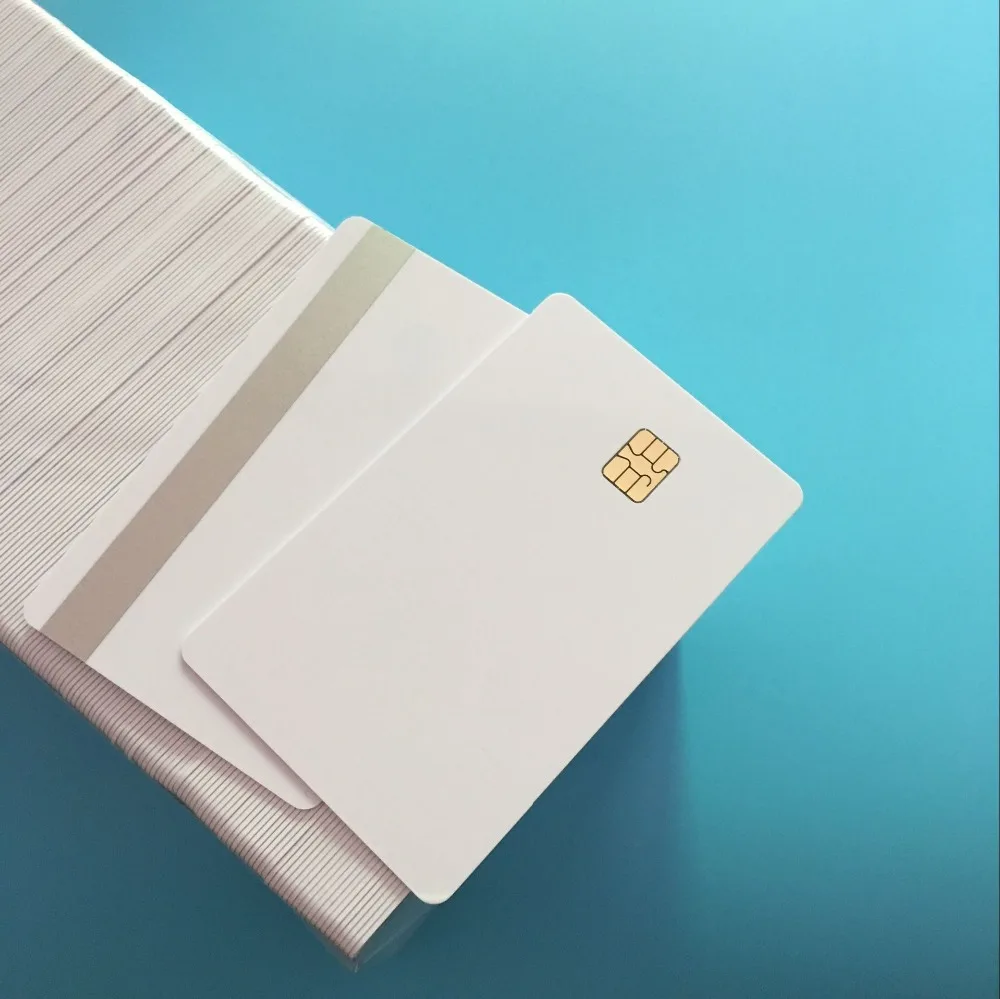 SLE4442 Hi CO Sliver 2Track магнитная полоса Smart Small Chip PVC Composite IC C redit Card 10 шт./упак.|card card|card packcard