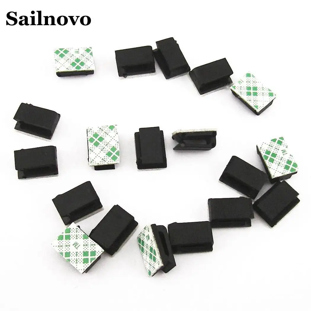 Sailnovo 10/20 шт. Зажимы для фиксации квадратной проволоки самоклеющийся