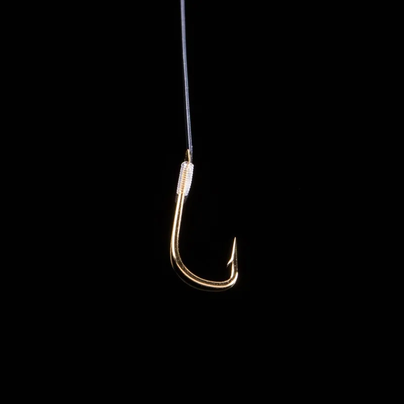 10pcs/bag Relied gold sleeves line double hook fishing taiwan tackle meridianal Handing Hook 2 | Спорт и развлечения