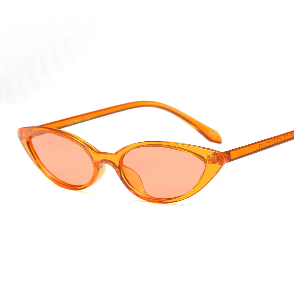 Дамы ярких цветов Малый овальные очки Для женщин Винтаж кошка солнцезащитные для