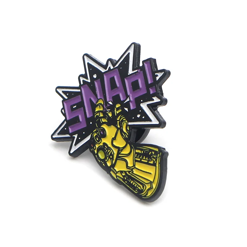 P3755 Dongmanli модные забавные Thanos Infinity Gauntlet крутые металлические эмалированные булавки и броши для нагрудного значка
