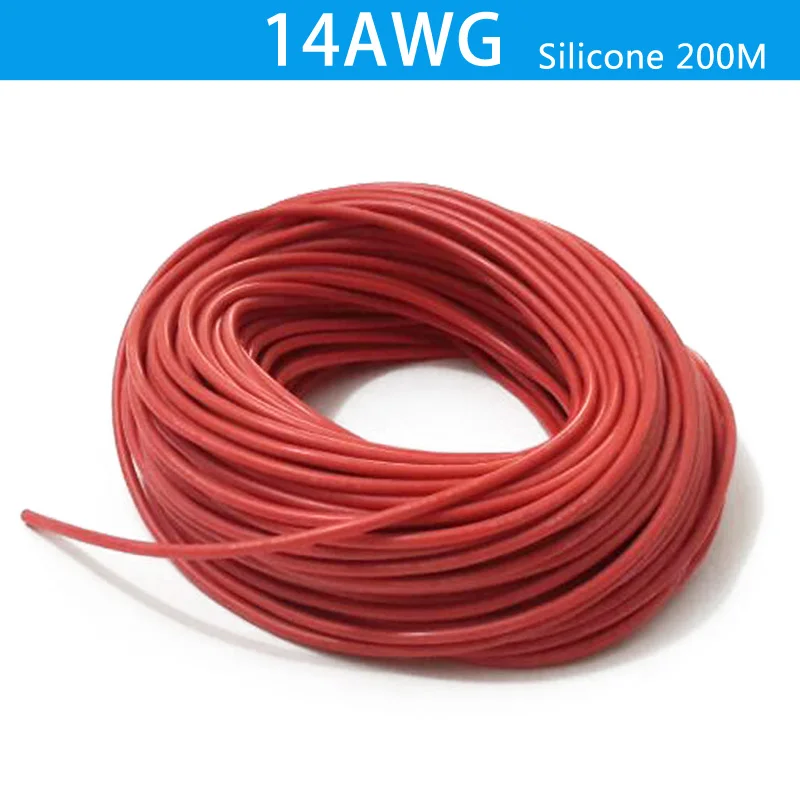 

14AWG Flexible Silicone Wire Cable Soft HighTemperature Tinned copper Silicone Wire/ Silica Gel Wire free shipping