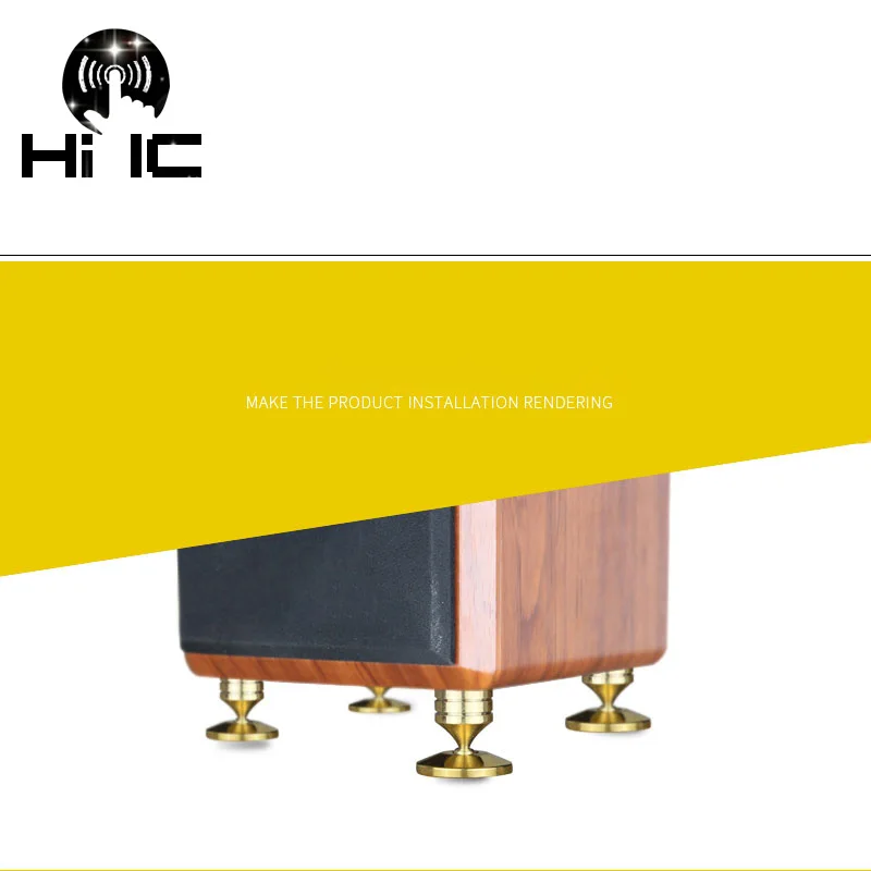 4 комплекта подставки для колонок ножки колодки из чистой меди|Аксессуары