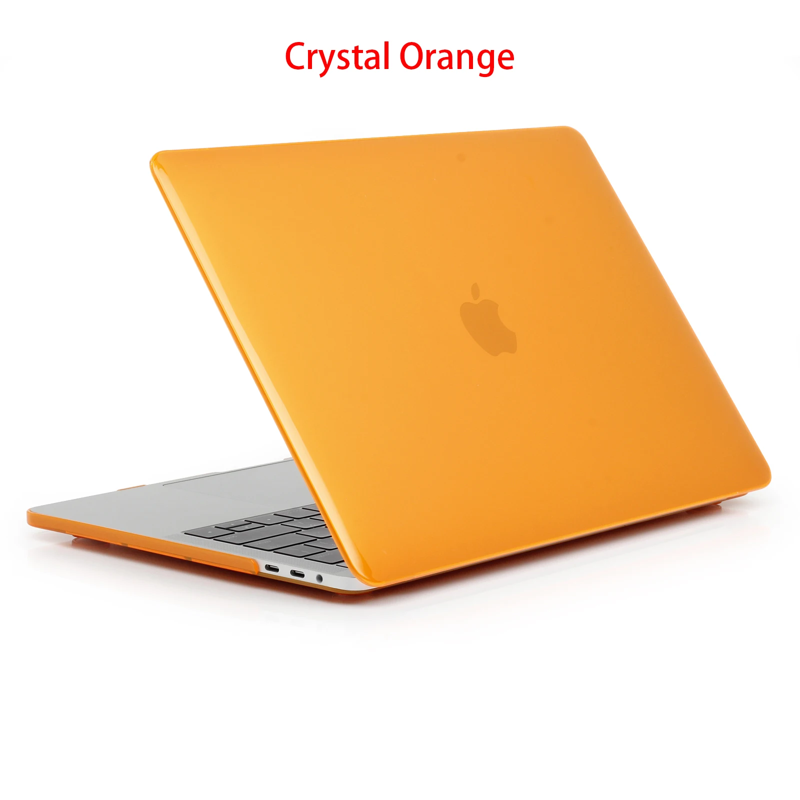 Матовый Кристалл ноутбука чехол для Iphone, для Ipad, для Ipad Mini Air 13 A1932 retina 12 11 Pro 13,3 15 Сенсорная панель Крышка A1706 A1989 A1990 A1707 - Цвет: Crystal Orange