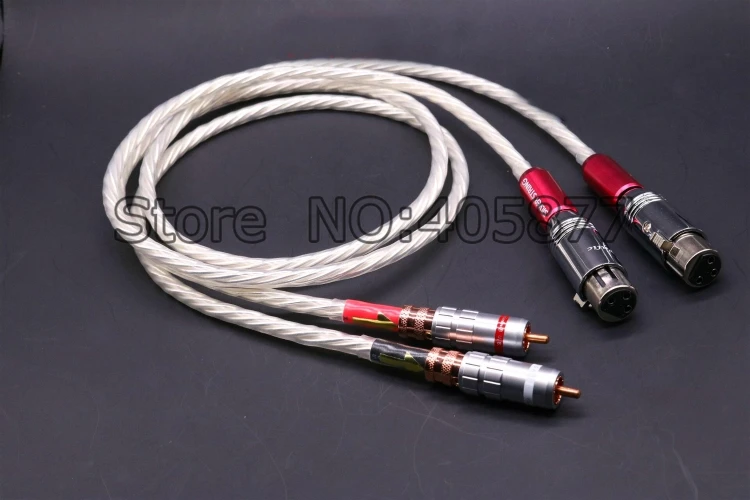 Hi End Odin посеребренный RCA к XLR штекеру аудио соединительный кабель 1 м|rca to|rca to xlraudio