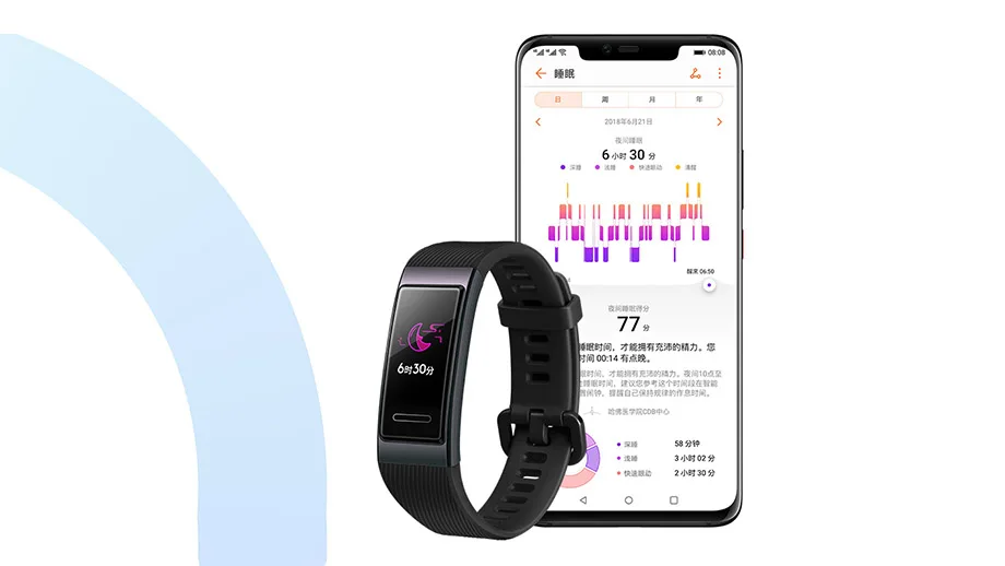 Смарт-браслет huawei Band 3 Pro gps 3, водонепроницаемый Сенсорный Экран 0,95 дюйма, датчик скорости плавания и сна