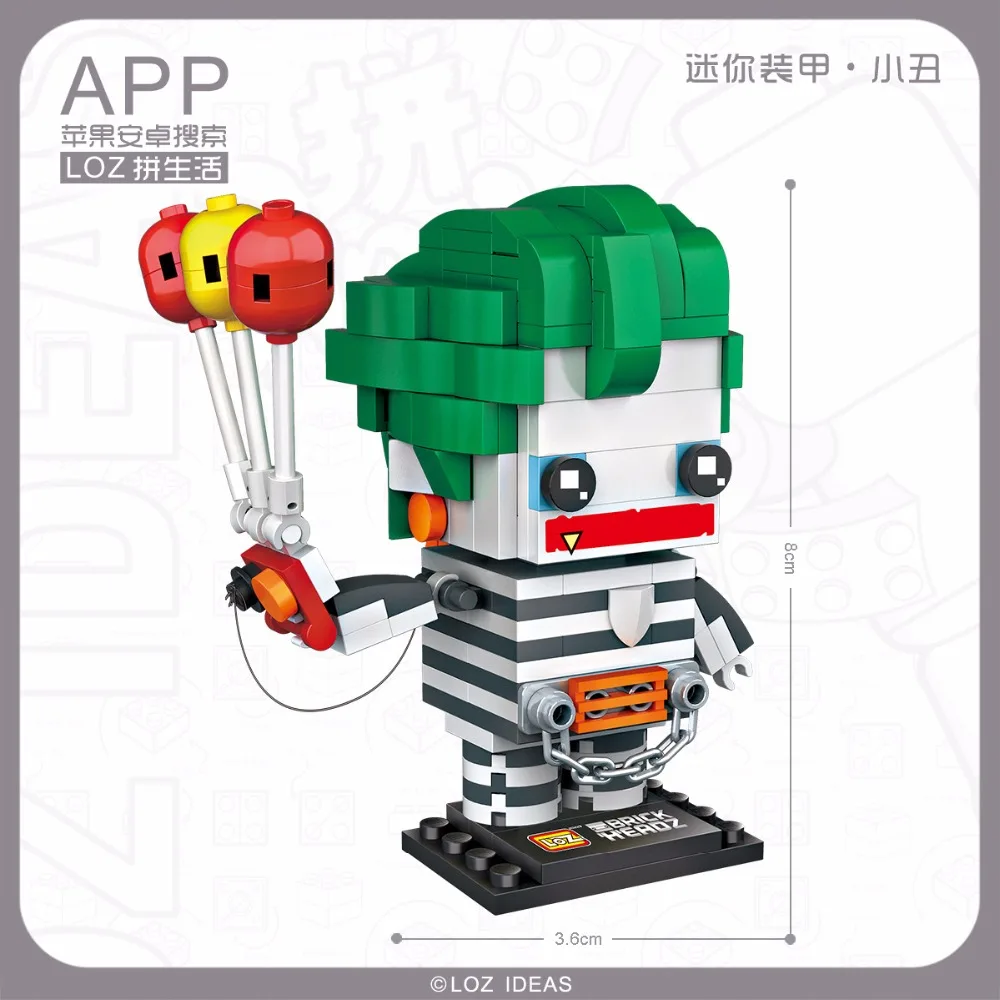 LOZ Mini Blocs Commando Suicide Joker Figure D➬tion de L assemlee Modle строительные блоки фигурки Dessinee Jouets |