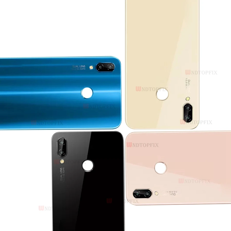 Задняя крышка батарейного отсека для Huawei P20 Lite стеклянная с объективом камеры |