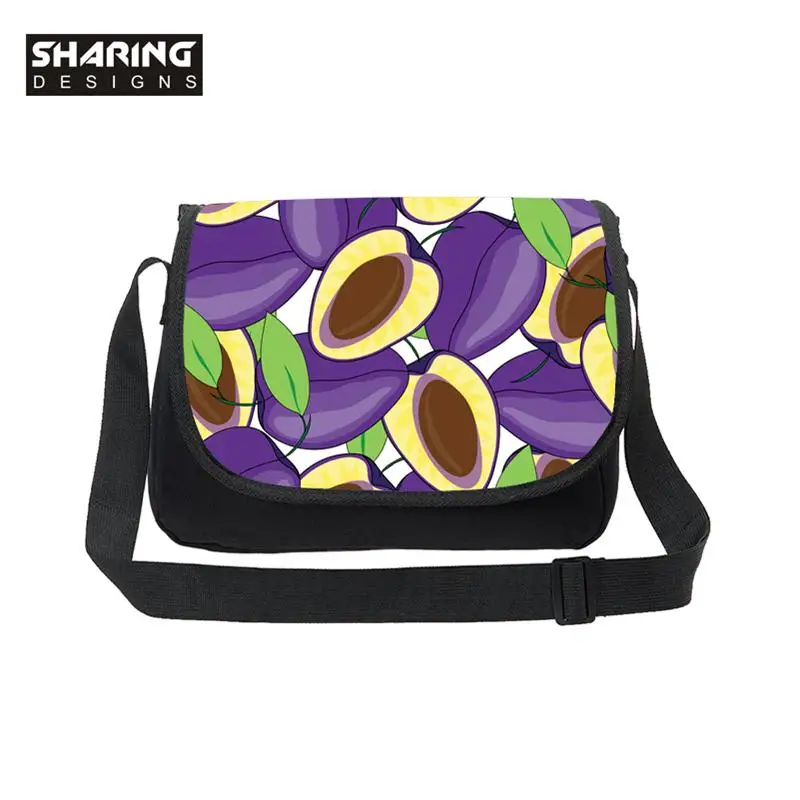 Модная сумка-мессенджер с изображением арбуза и фруктов забавная сумка для