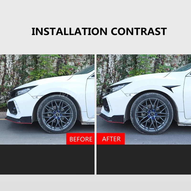 2 шт. для Honda Civic 16/17/18 внешние части из углеродного волокна ABS корпус боковая крышка
