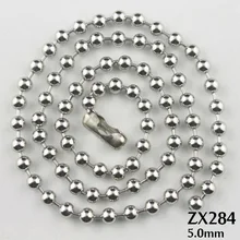 Цепочка с шариками из нержавеющей стали 50 100 м 5 мм|fashion jewelry|jewelry