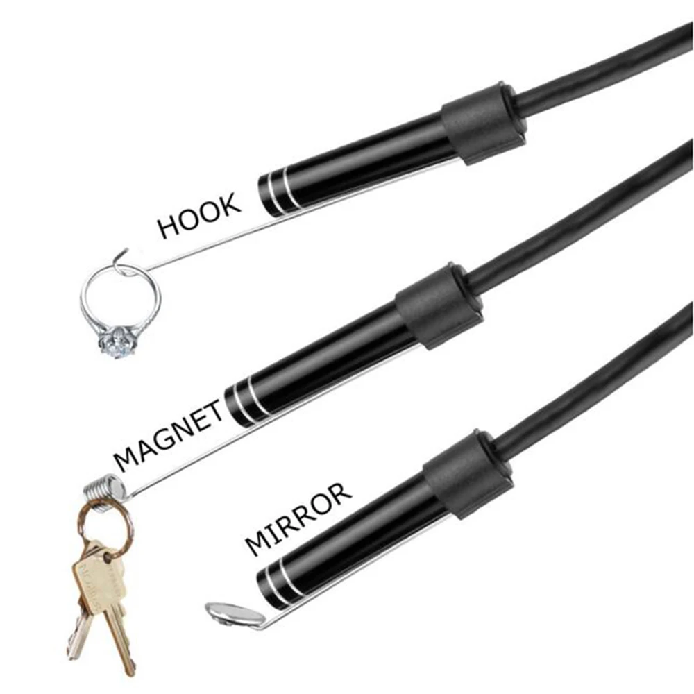 Портативный мини Камера эндоскопа endoskop an97a с 2 м USB кабель 6 LED 1/9 CMOS 640 P HD бороскоп