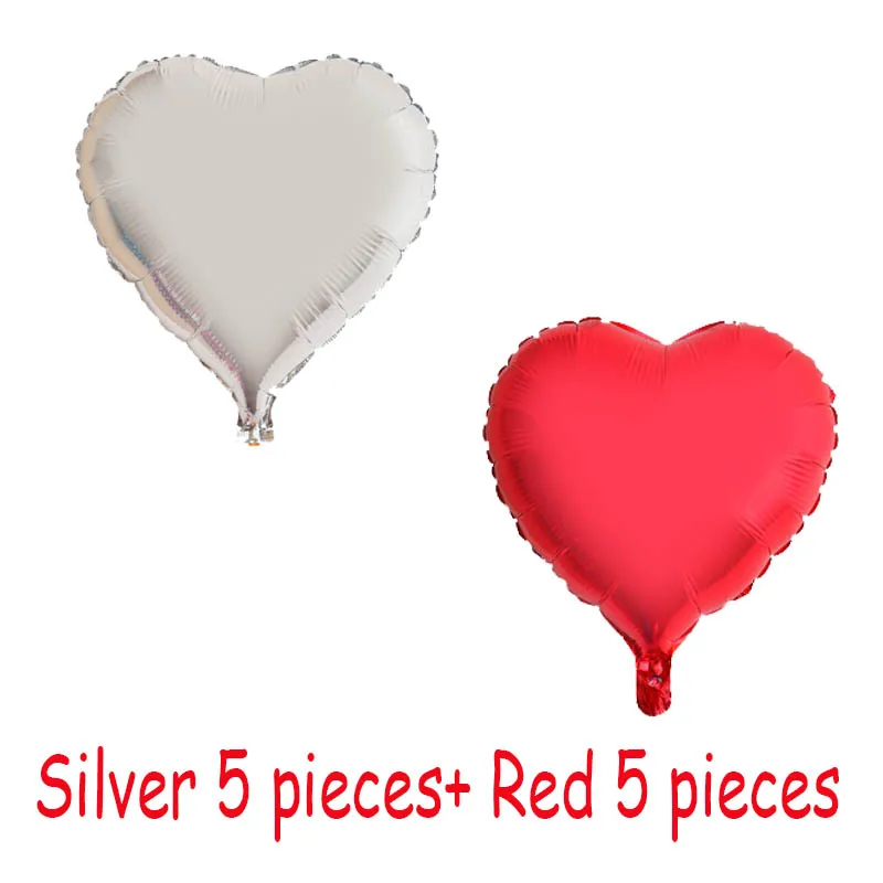 

Надувные шары из фольги CHLEZI, 10 шт., 10 дюймов, сердце, звезда