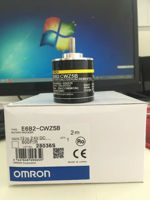 Omron энкодер E6B2-CWZ5B ABZ 3-фазный 30 P/R 40 инкрементный роторный выход PNP | Компьютеры и