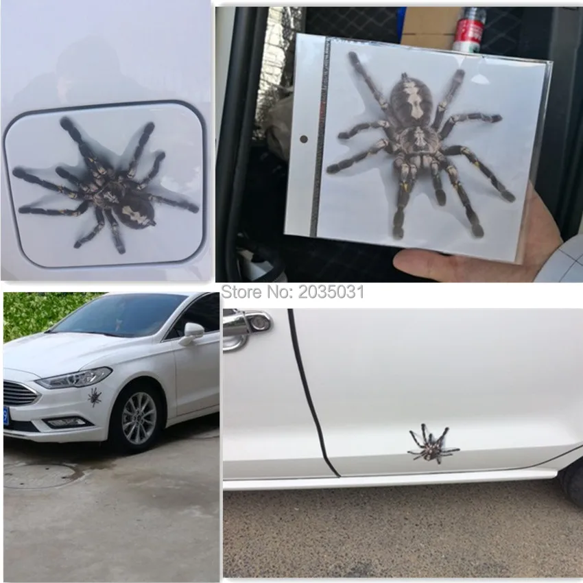 1 шт. Автомобильная Наклейка 3D Паук водонепроницаемые наклейки для tacoma tiguan toyota yaris