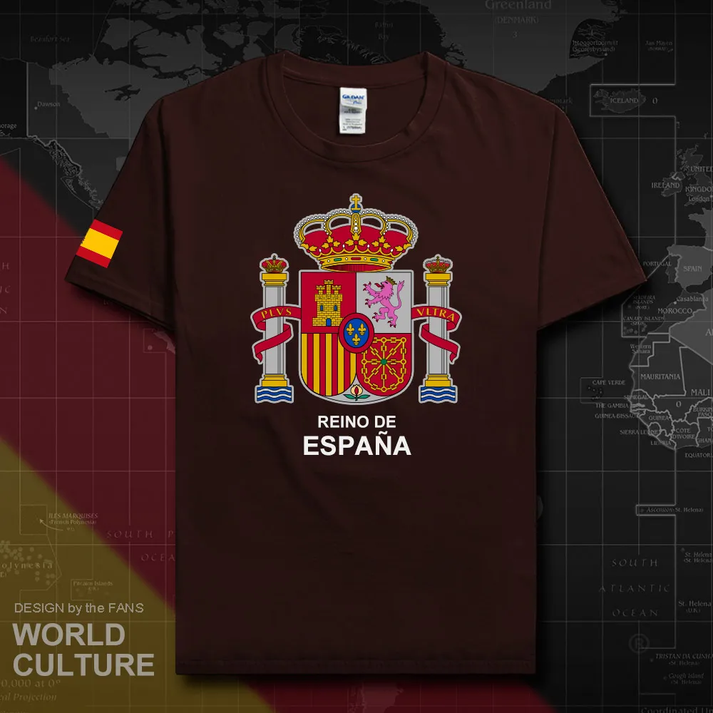 Футболка мужская с надписью Kingdom of Spain Espana 2018 хлопок|Мужские футболки| |