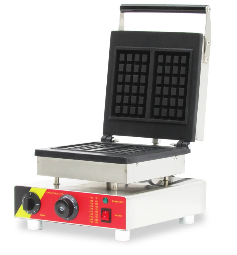 

Одобренный CE 110v 220v электрический коммерческий использовать антипригарный Льеж, машина для изготовления вафель из прямоугольной формы