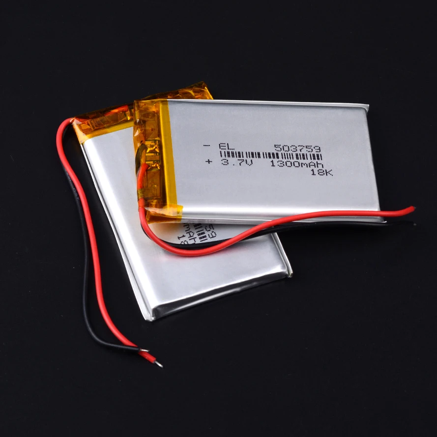 Литий ионный полимерный аккумулятор 3 7 в 1300 мАч 503759/литий для GPS mp3 mp4 mp5 dvd bluetooth