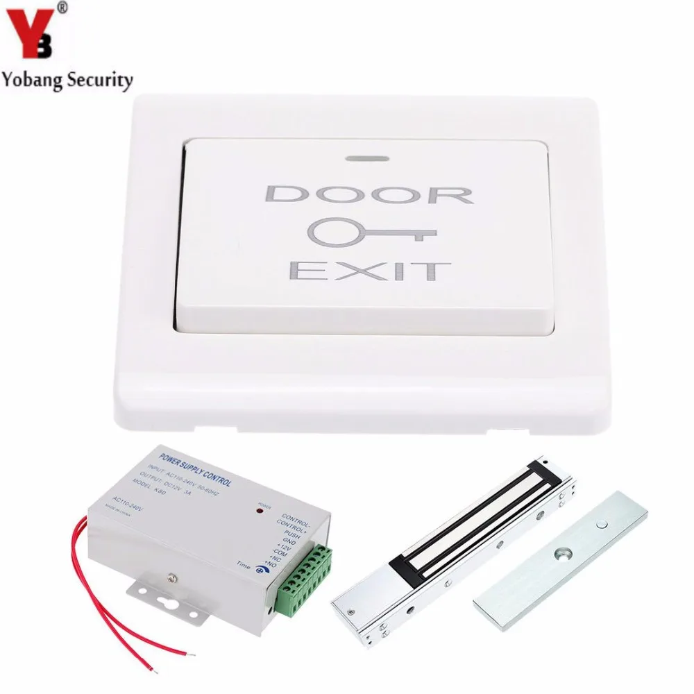 YobangSecurity DC12V Питание+ Электрический магнитный замок двери+ выход дверной переключатель для дома дверь контроль доступа входа Системы