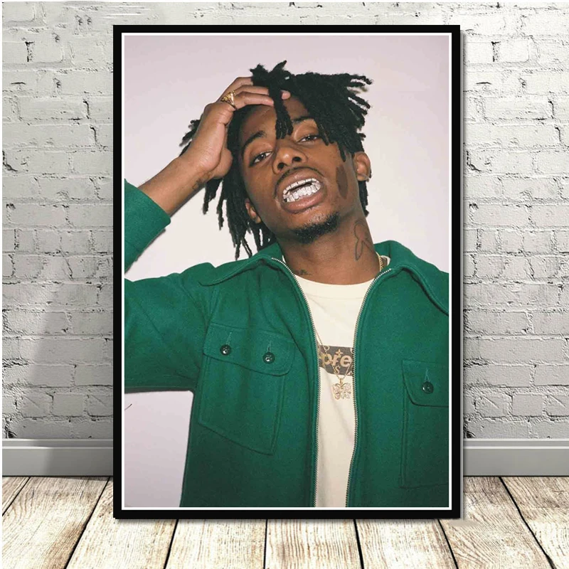 Плакатный принт, новинка,, Playboi Carti Die Lit, реперская музыка, Звездный альбом, картина маслом, холст, настенные художественные картинки, гостиная, домашний декор - Цвет: Зеленый