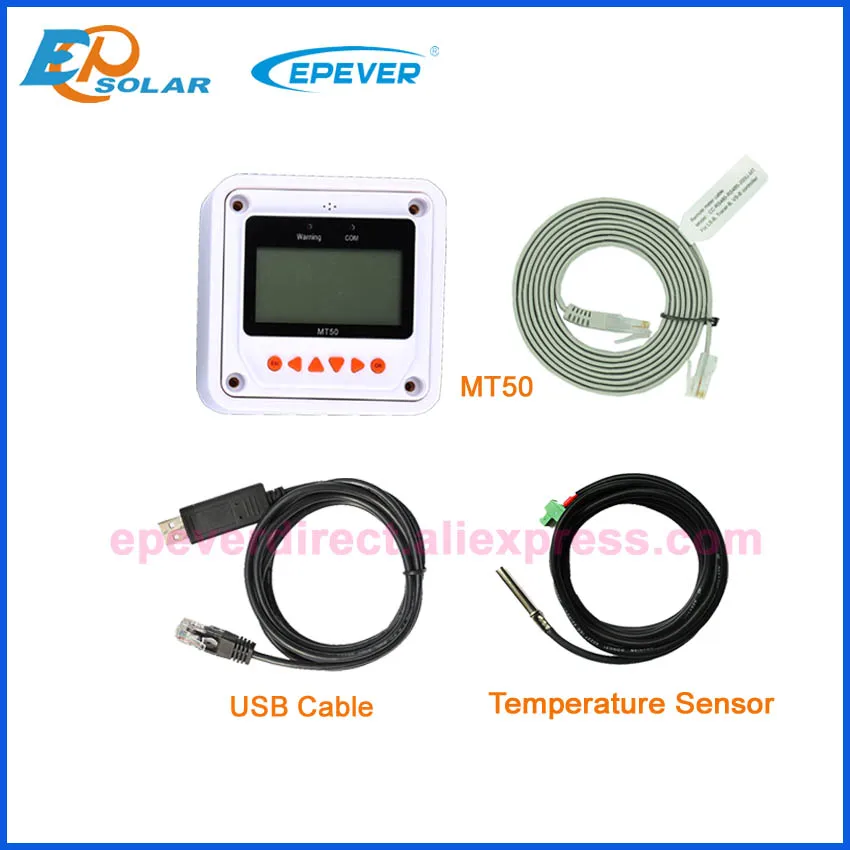 white MT50 USB Senso Tracer4210AN со слежением за максимальной точкой мощности, Солнечный Контроллер заряда 12 v 24 v pv регулятор 40a 30a 20a 10A Tracer3210AN Tracer2210AN Tracer1210AN EPEVER - Цвет: white MT50 USB Senso