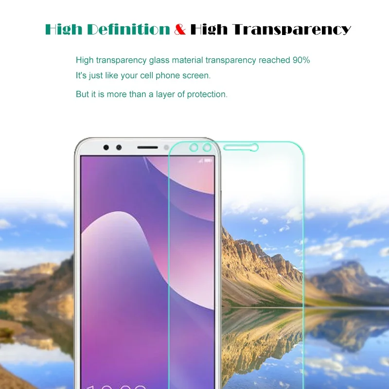 Высококачественное закаленное стекло 9H для Huawei Y7 Prime 2018 защита экрана прозрачная