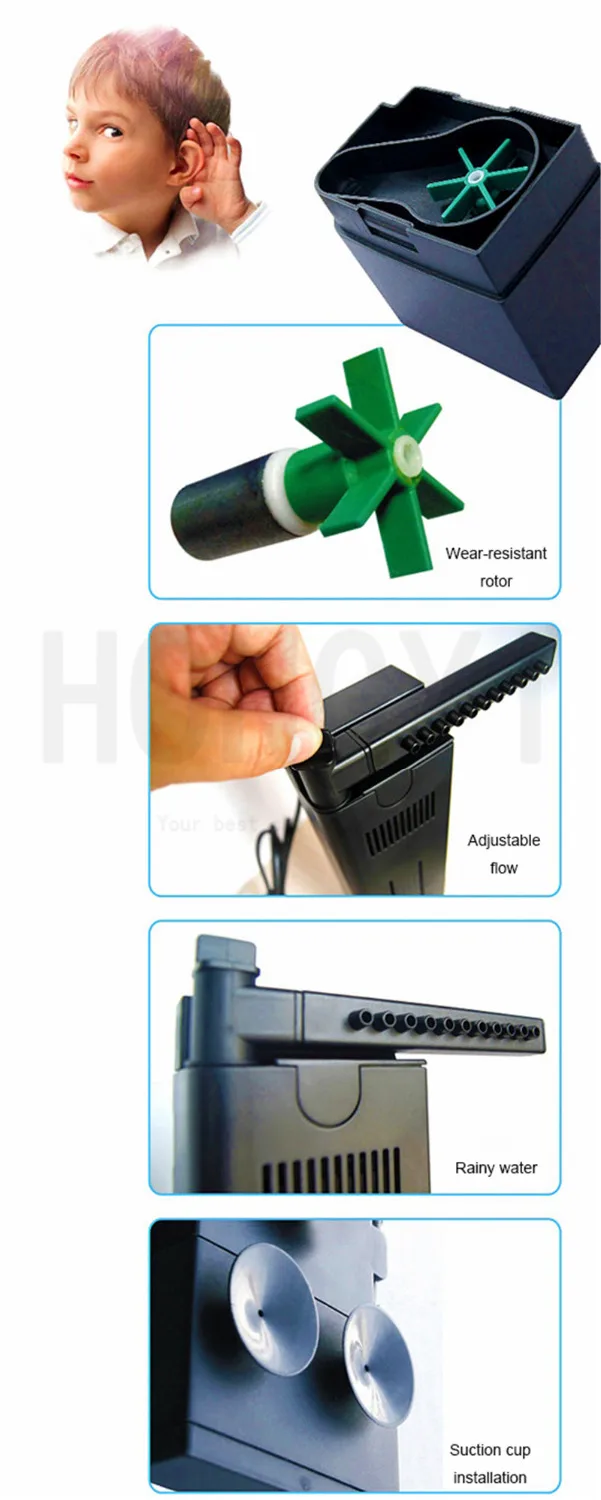 Atman UV ultra-quiet rain shower tube built-in filter pump equipment for turtle tank fish tank (art.: 7a9de1e75) - 7a9de1e75