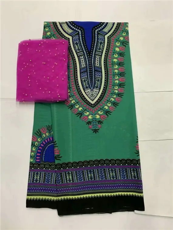 Отличный дизайн розовый Африканский 100% хлопок отделка одежды материал с