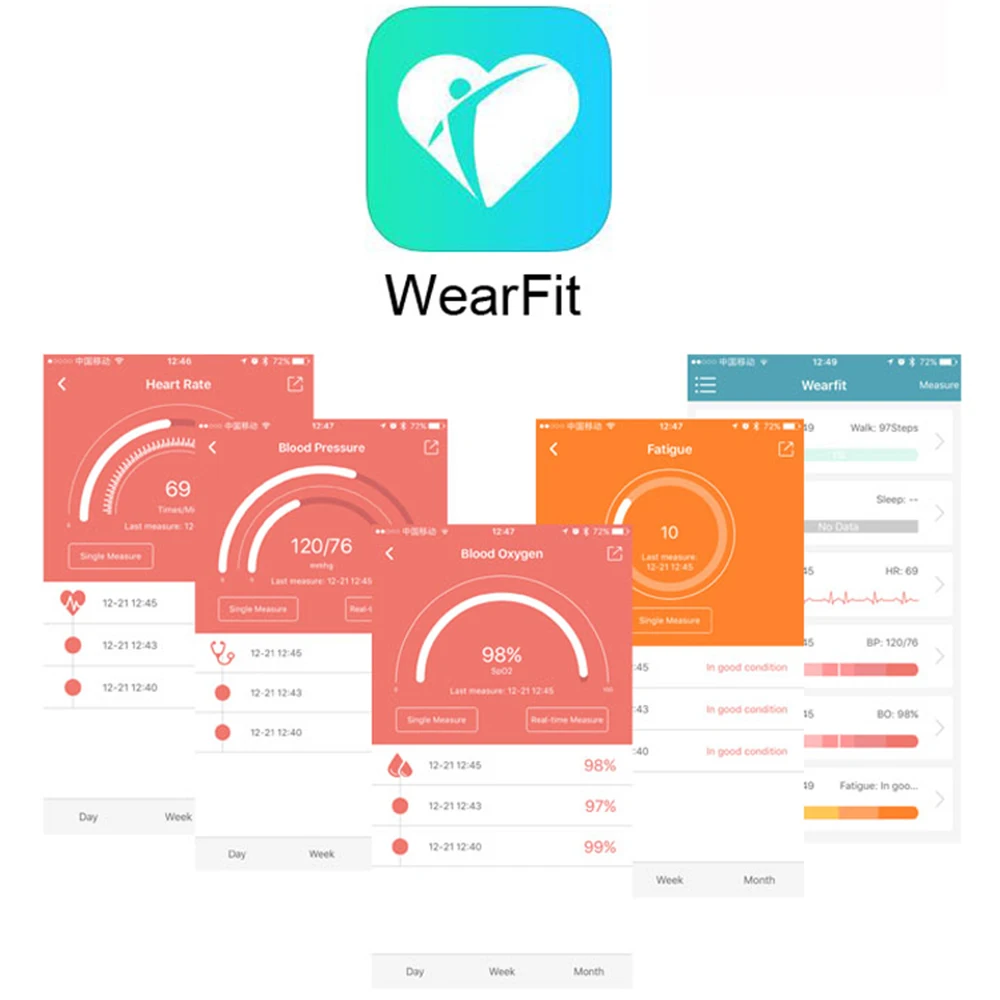 DAWO F1 Фитнес Tracker Браслет монитор сердечного ритма крови Давление Кислорода Смарт