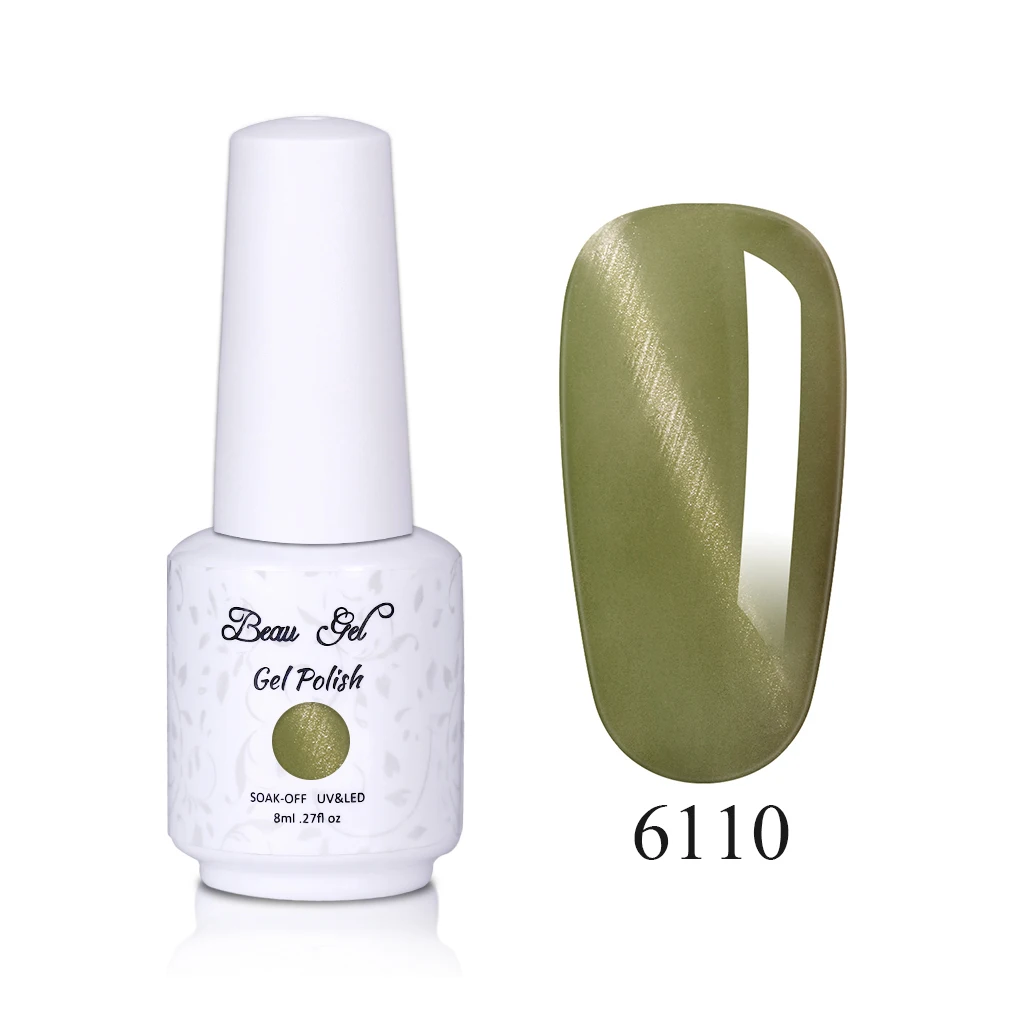 YS6110 Beau гель 8 мл Jade Cat Eye Гель-лак для ногтей замачиваемый УФ светодиодный Гель-лак Полупостоянный Магнитный Гибридный лак для ногтей Гель-лак - Цвет: YS6110