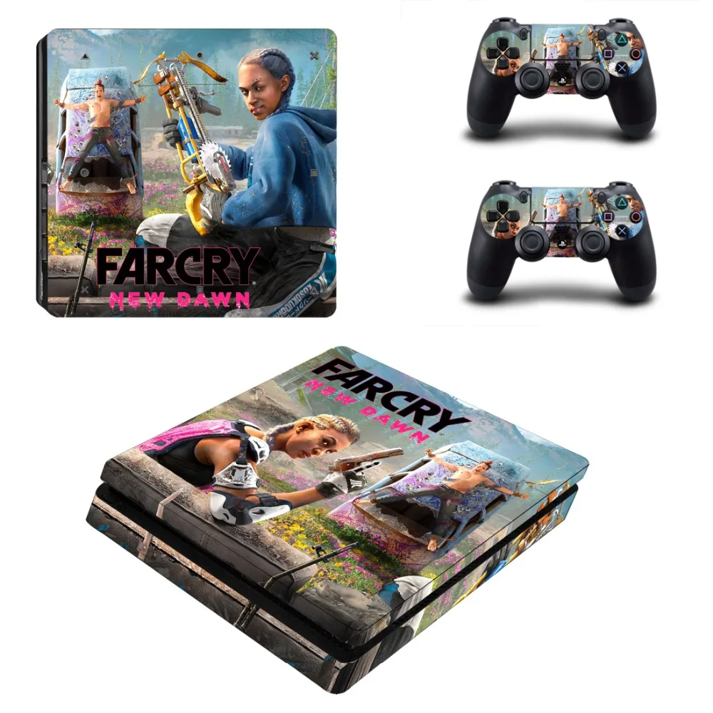 Наклейка Farcry Far Cry New Dawn PS4 Slim наклейка для консоли PlayStation 4 и контроллера Виниловая |