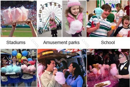 Электрический Cotton Candy Вышивка Крестом Нить машина с тележкой