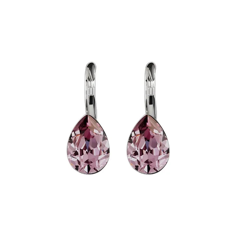 MS betti массивные серьги-капли с 14x10 мм 4320 кристаллами в форме груши от swarovski свадебные подарки для девочек n для женщин - Окраска металла: Antique Pink