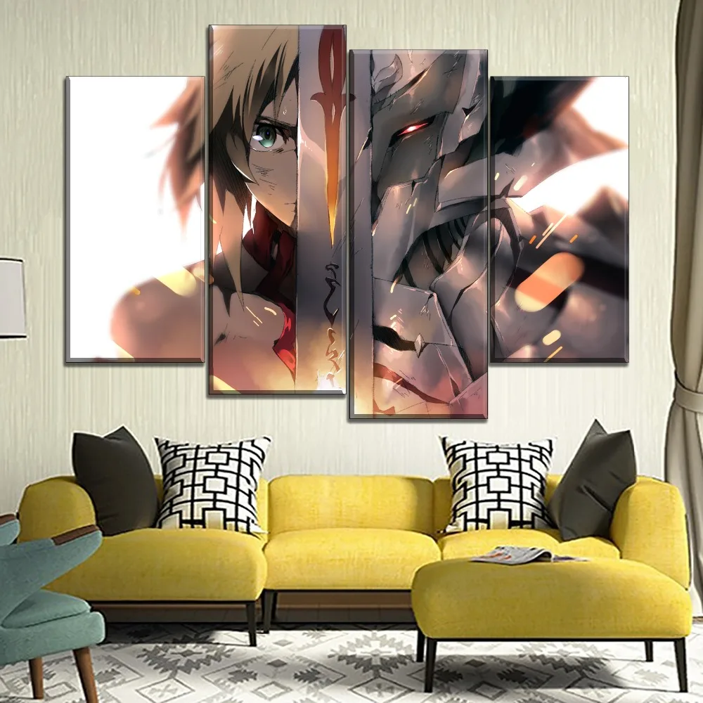 Саблевая живопись для гостиной декоративная 5 панелей Fate Apocrypha анимационный
