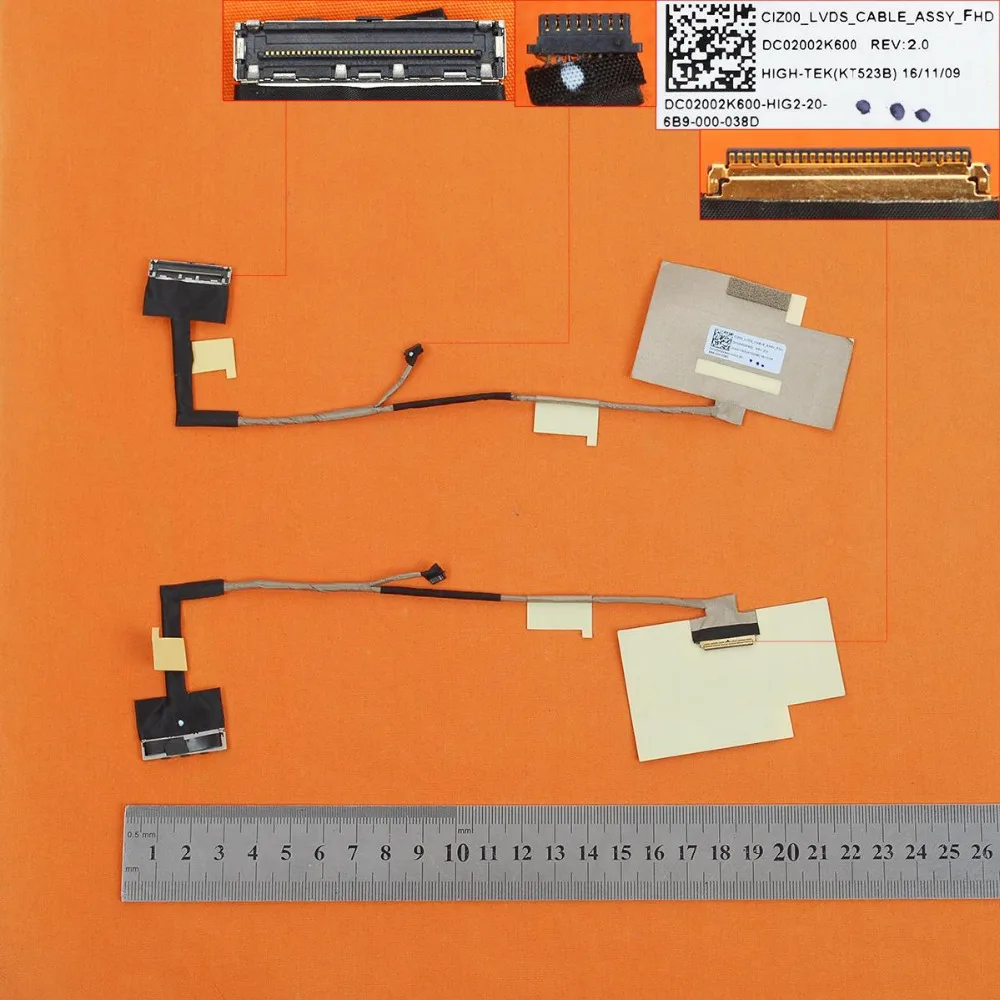 Новый ЖК-кабель для ноутбука Lenovo Air 13 Pro 710S PLUS-13ISK,FHD,ORG PN:DC02002K600 Screen LVDS Connector