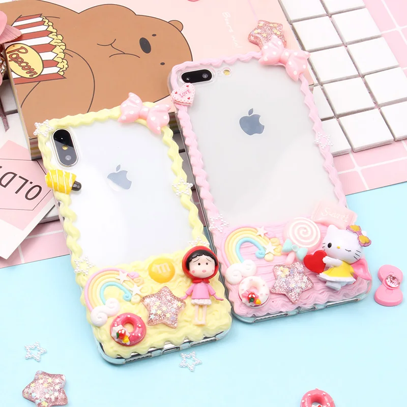 Simulated Cream Case For Samsung Galaxy S6 S7 Edge S8 Plus S9 Note 8 9 Phone Cases Mobile Shipping Free |