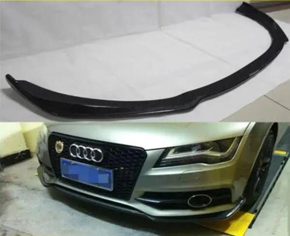 V образный автомобильный спойлер из углеродного волокна для переднего бампера