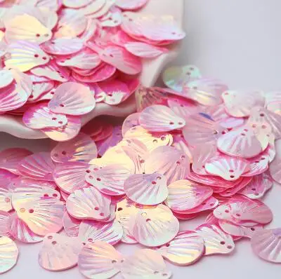 300 шт мотив свадьбы AB 18 мм оболочка блестки DIY аксессуары стежка бисер ручной работы Цветы блестки