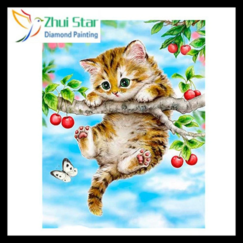 Алмазная 5d Вышивка Zhui star сделай сам семейство тигров алмазная живопись вышивка