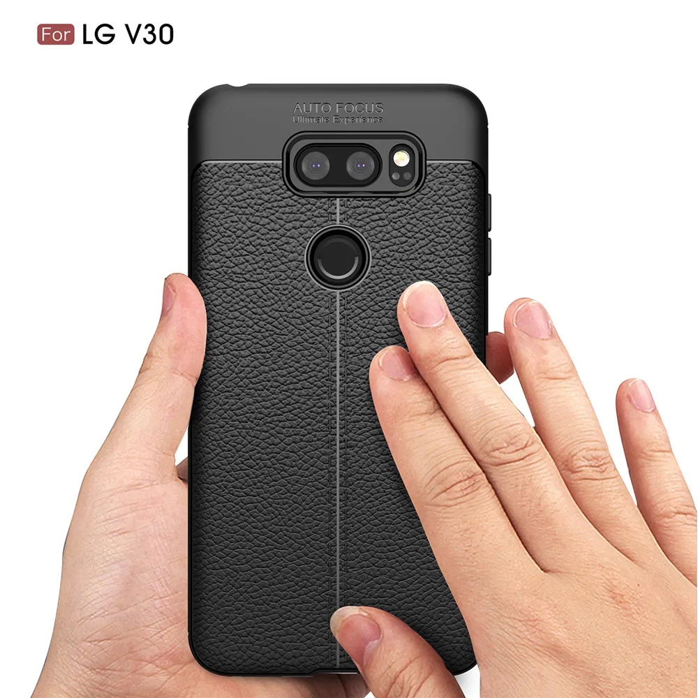 Для LG V30 V 30 чехол для телефона Роскошные искусственная кожа мягкая TPU силиконовая
