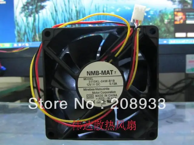 Для пляжа NMB 8 см 8025 12 В вентилятор шасси источник питания|chassis fan|powerful fanpower supply fan |