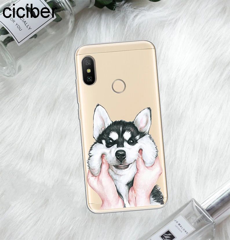 ciciber For Xiaomi Red 6 5 4 3 A X S Plus Pro S2 Soft TPU Phone Cases Redmi Note Cute Pug Dog Coque Fundas Capa |
