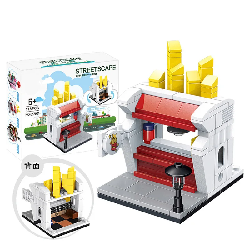 Игрушки для детей 3D мини город улица розничный магазин Макдональд кафе набор