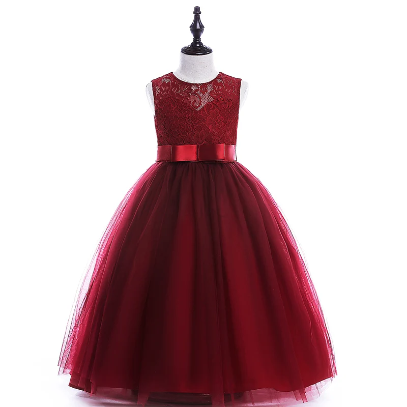 A-line kids dresses girls long style party dress 2 colors 8 10 12 14 16 Years teens clothes teenagers wedding | Детская одежда и