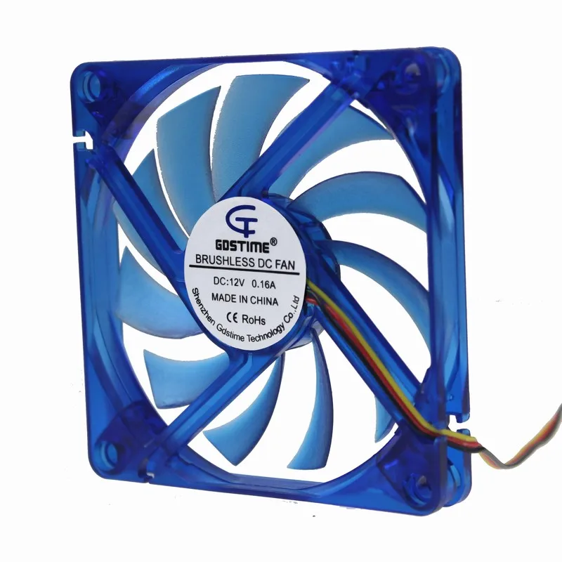Gdstime 5 шт. DC 12 В 80x80x10 мм 8 см 3 провода 3Pin контроль скорости ПК корпус компьютера